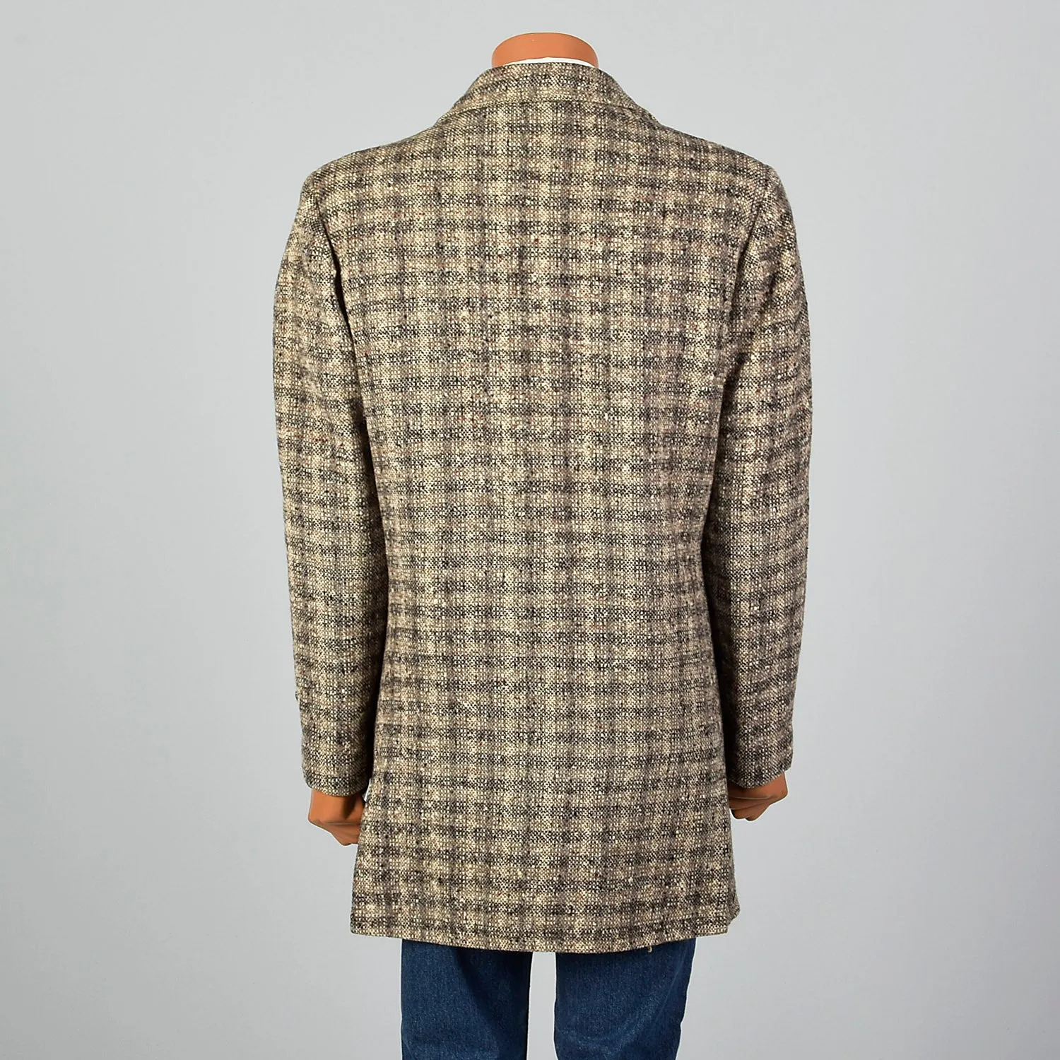 1950s McGregor Brown Wool Tweed Coat