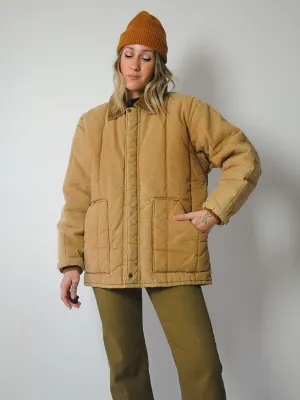 1970's Key Quilted Canvas Chore Coat