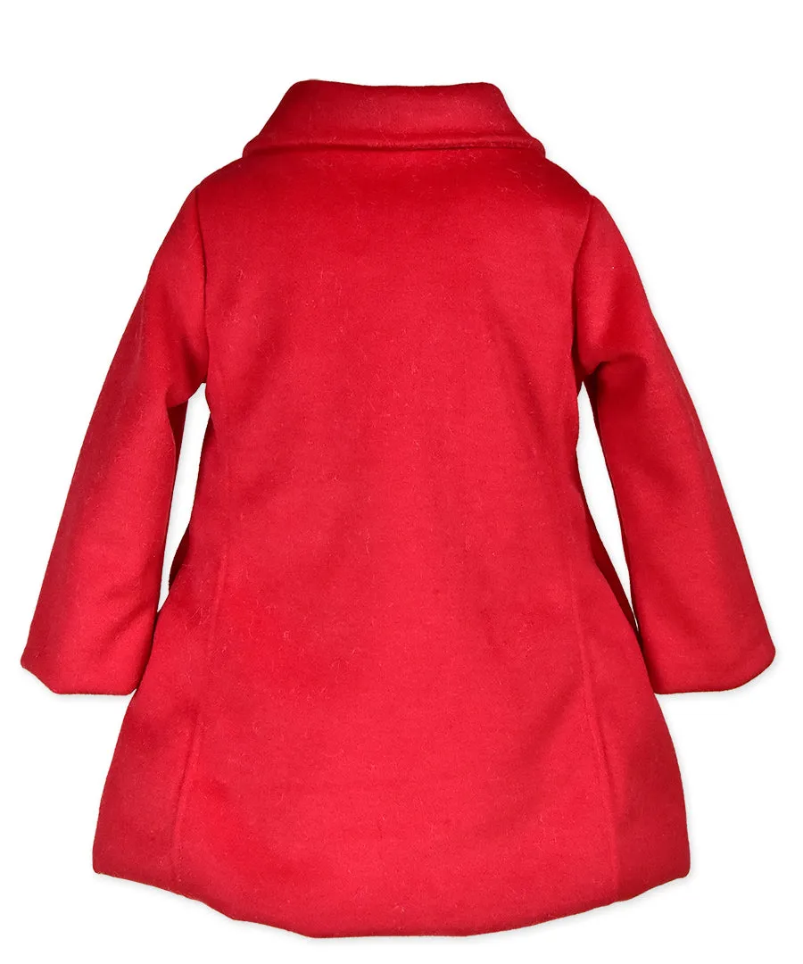 2 Bow Car Coat-Red