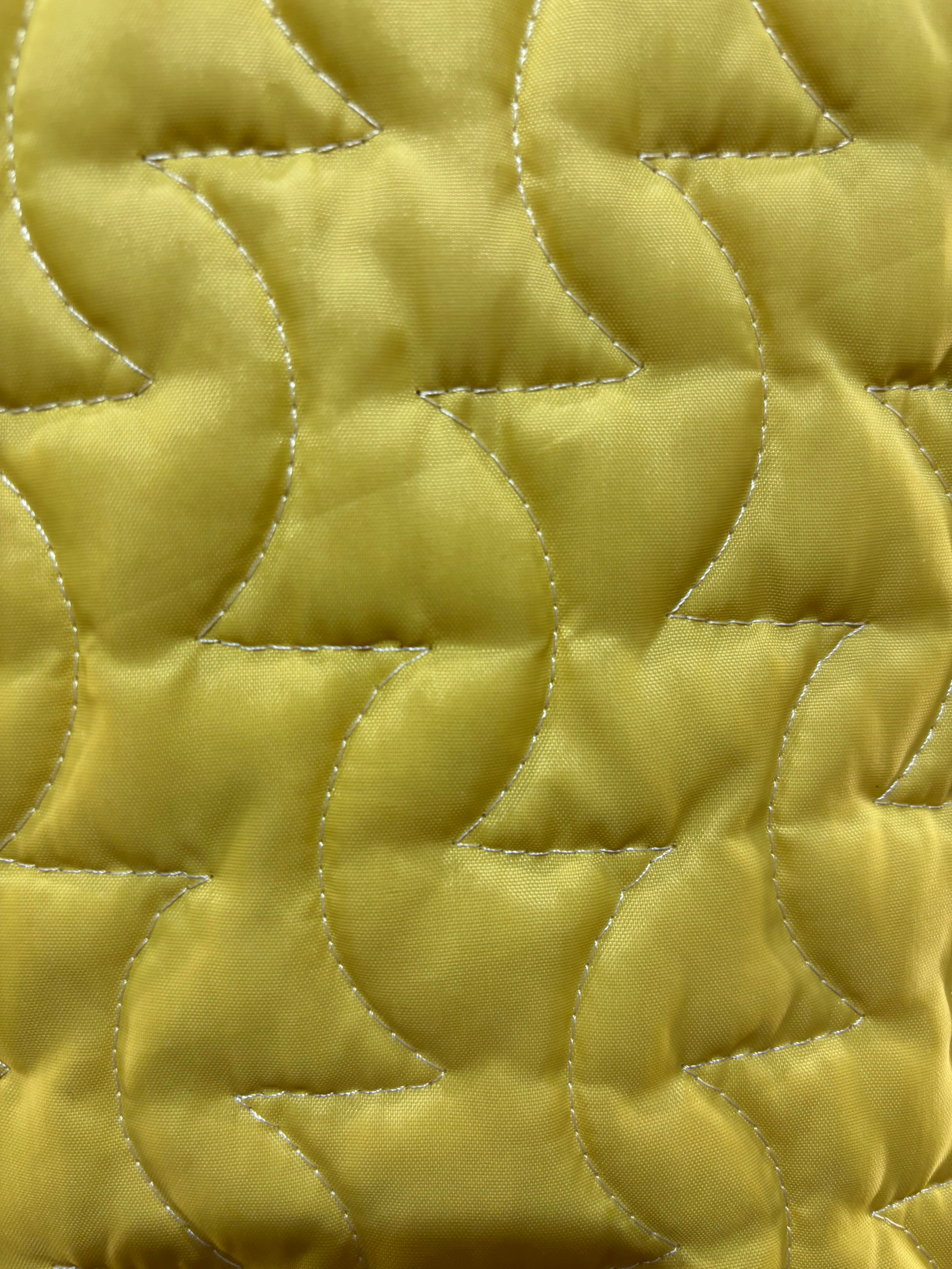 60’s Yellow Quilted Double Breast Coat