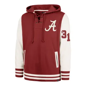 ALABAMA CRIMSON TIDE LETTERMAN FIELD LATERAL '47 LACER HOOD