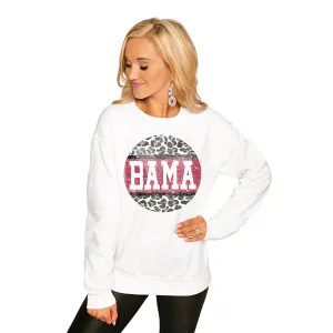 ALABAMA CRIMSON TIDE "SCOOP & SCORE" PERFECT COZY CREW SWEATSHIRT