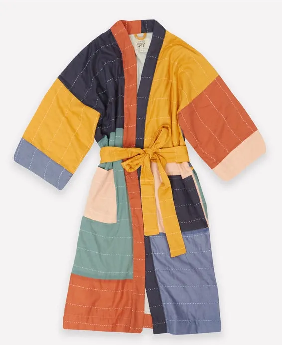 Anchal Colorblock Cotton Robe