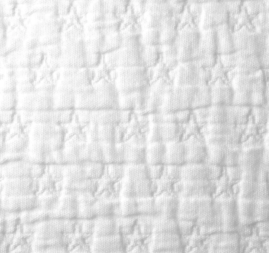 Authentic Star Bed Cover Range White