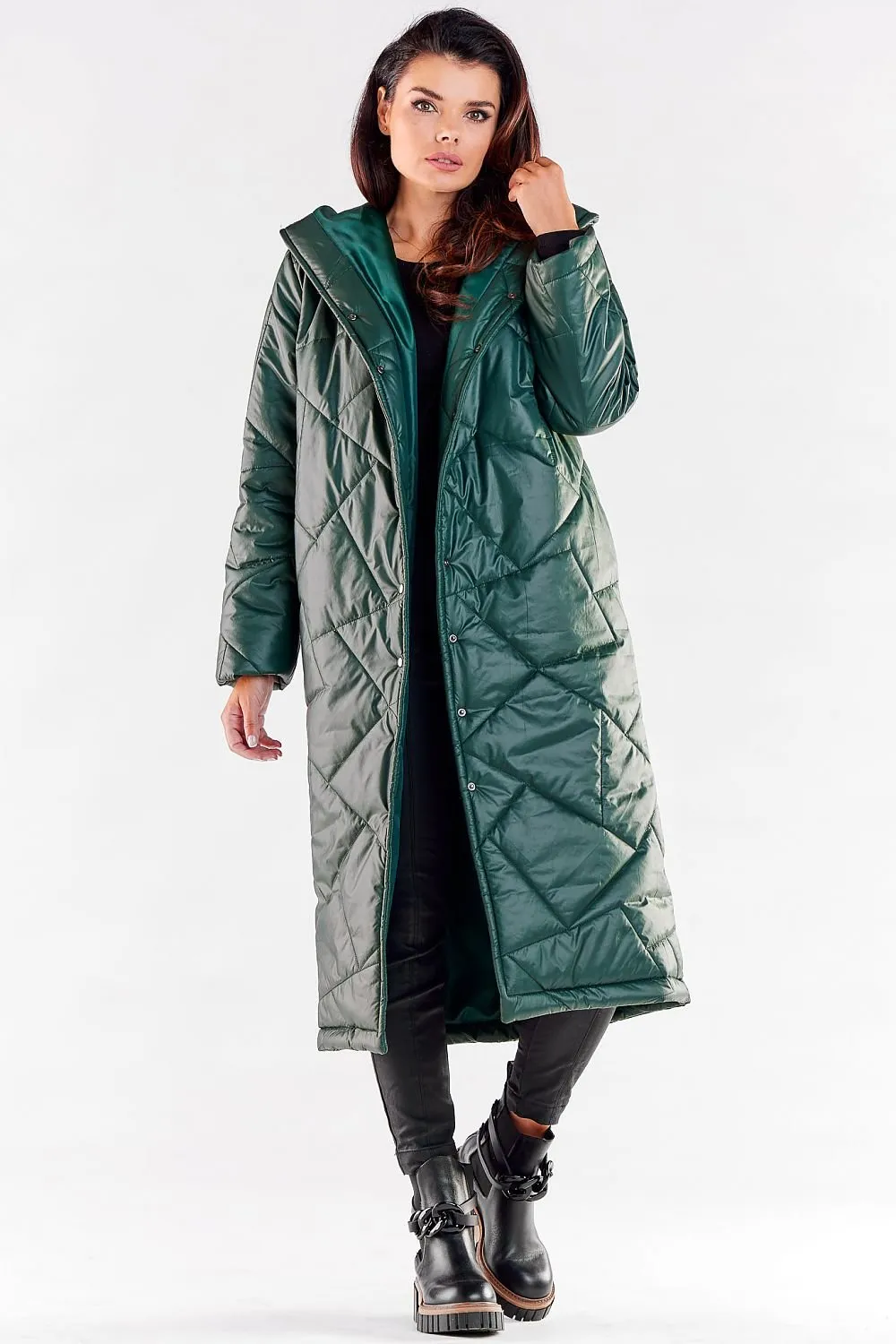 Awama long quilted coat