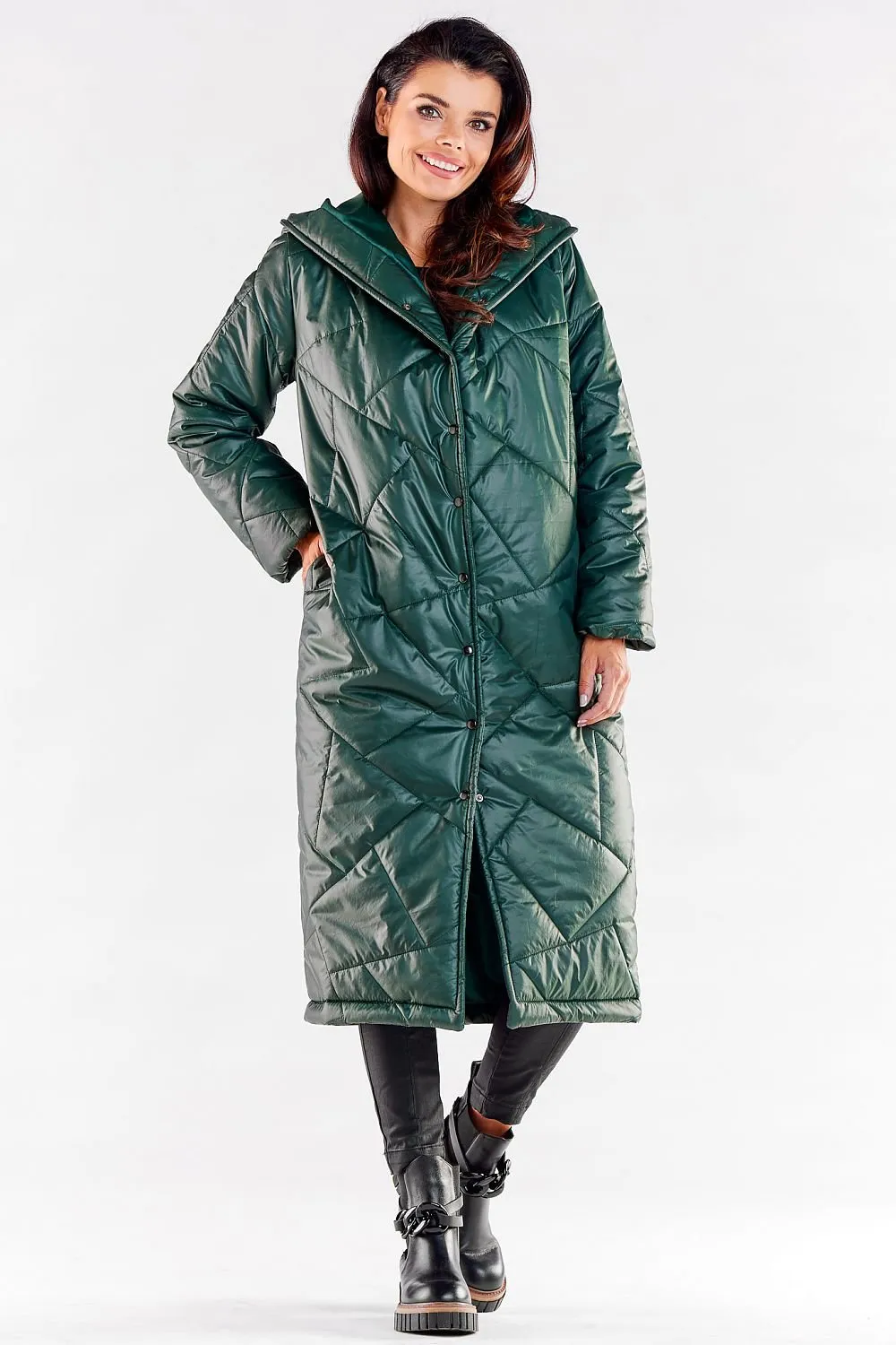 Awama long quilted coat