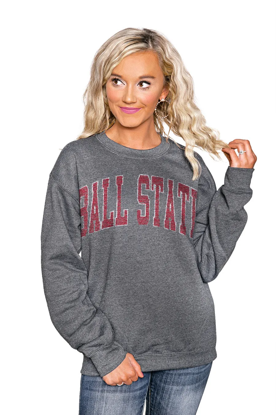 BALL STATE CARDINALS "KICKOFF" PERFECT CREW SWEATSHIRT