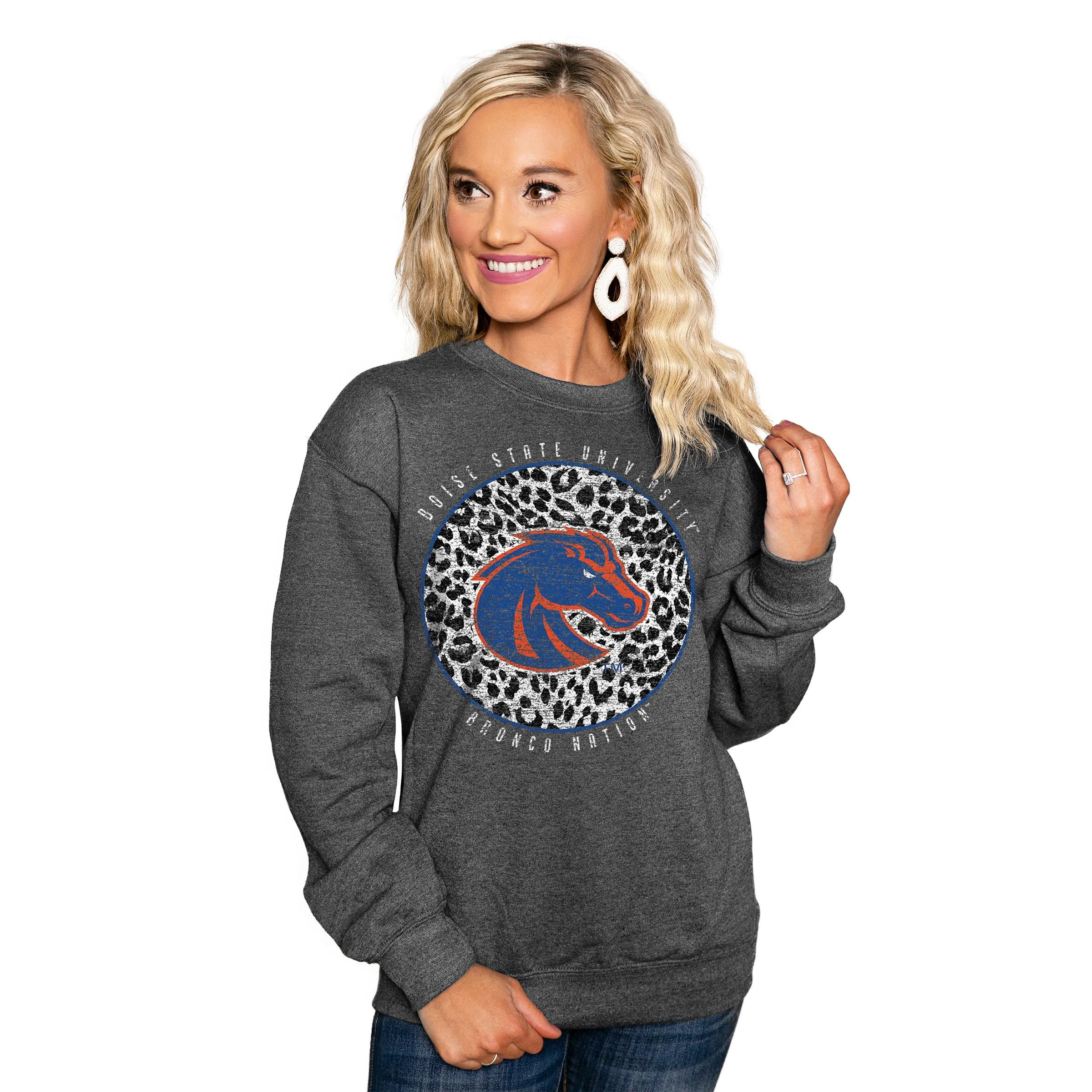 BOISE STATE BRONCOS "CALL THE SHOTS" PERFECT CREW SWEATSHIRT