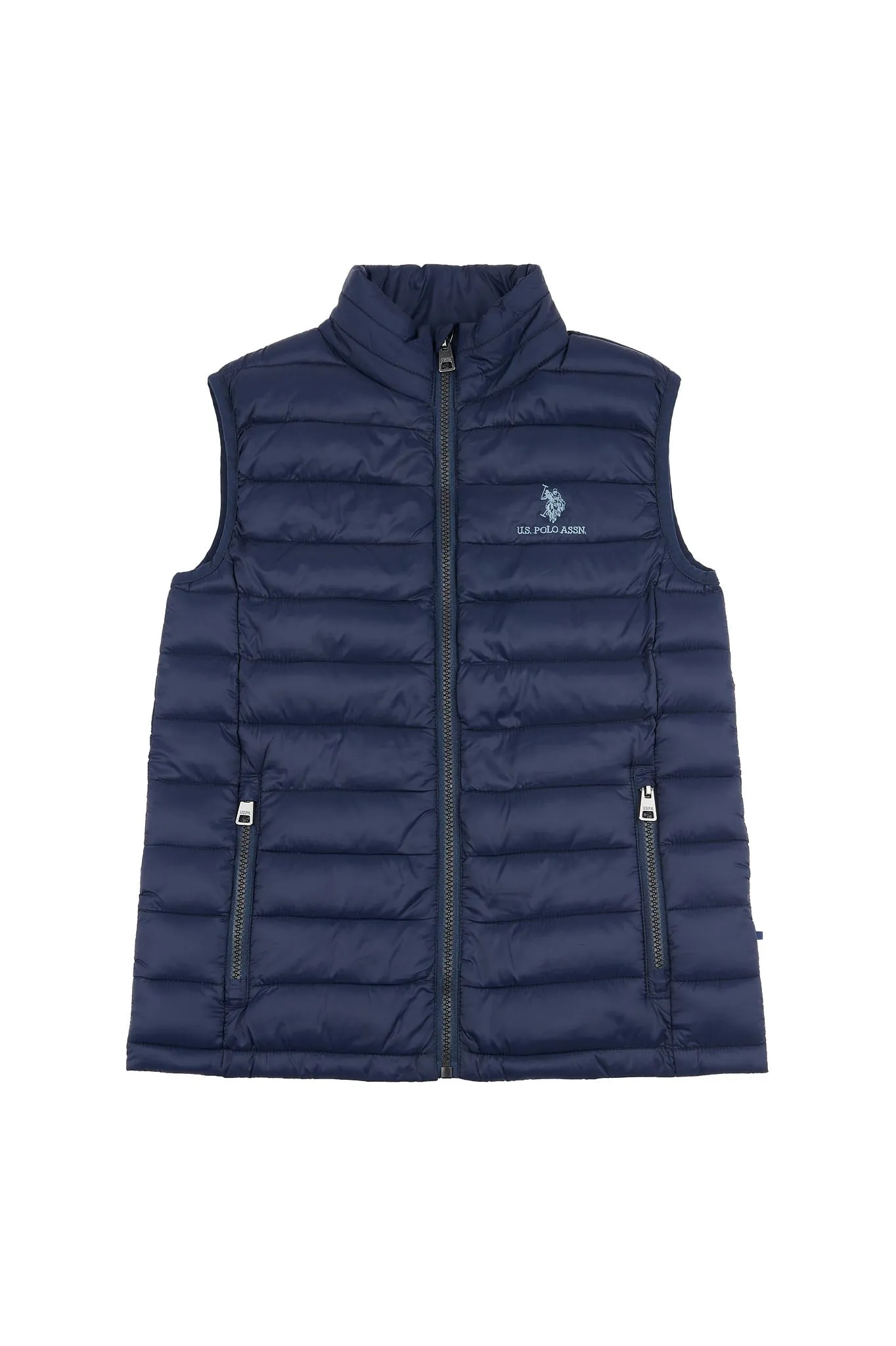 Boys Lightweight Quilted Gilet in Navy Blue