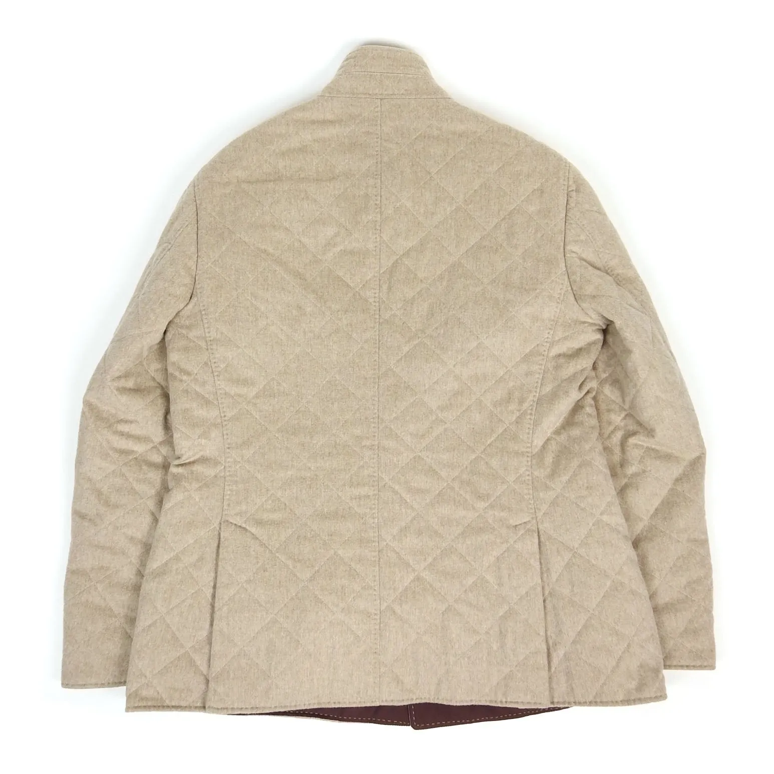 Brunello Cucinelli Quilted Cashmere Coat Size 54