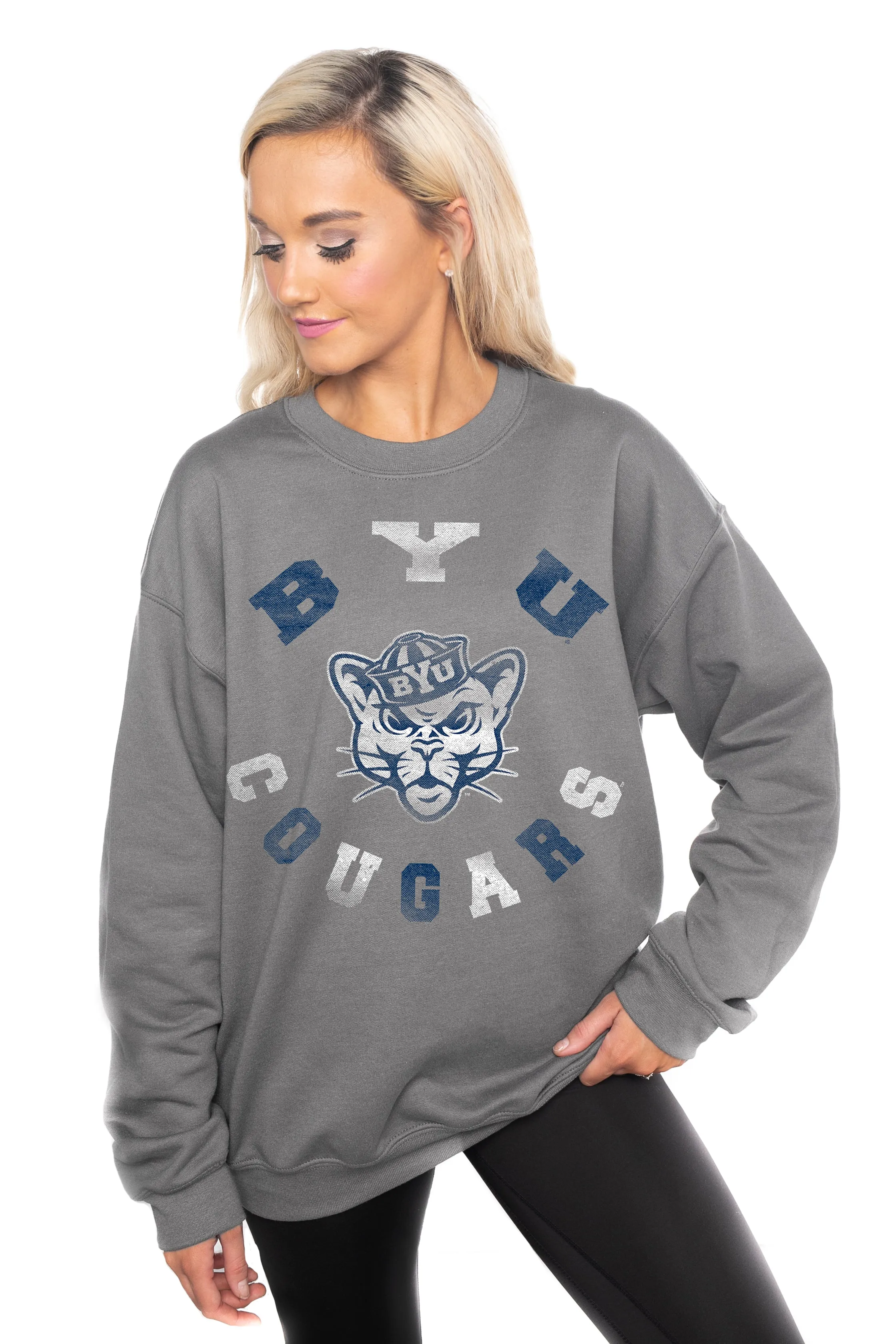 BYU COUGARS "THIS TIME AROUND" PERFECT CREW SWEATSHIRT