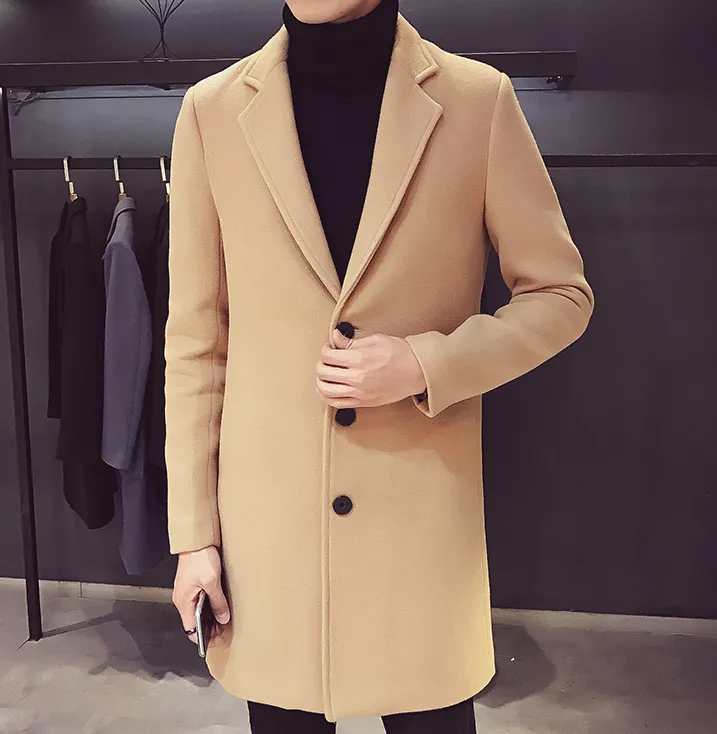 Camel Wool and Blends Trench Over Coat by ITALIAN VEGA®