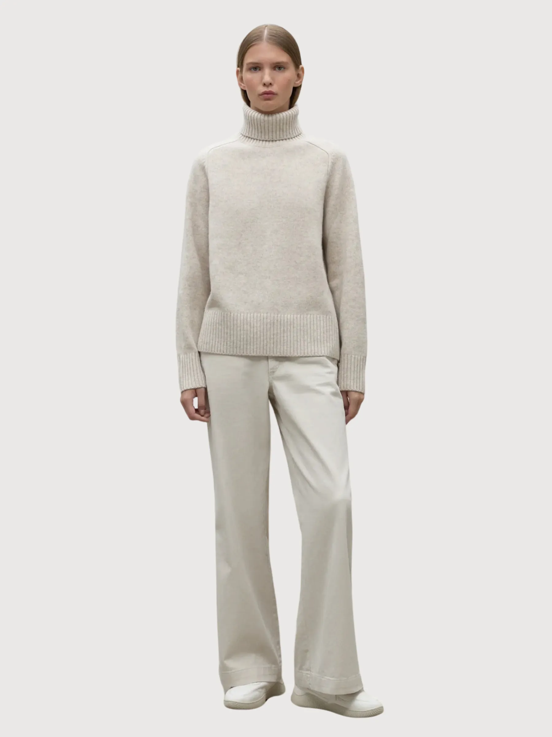 Caqui Beige Woman Knitted Pullover | Ecoalf