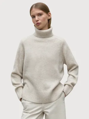 Caqui Beige Woman Knitted Pullover | Ecoalf