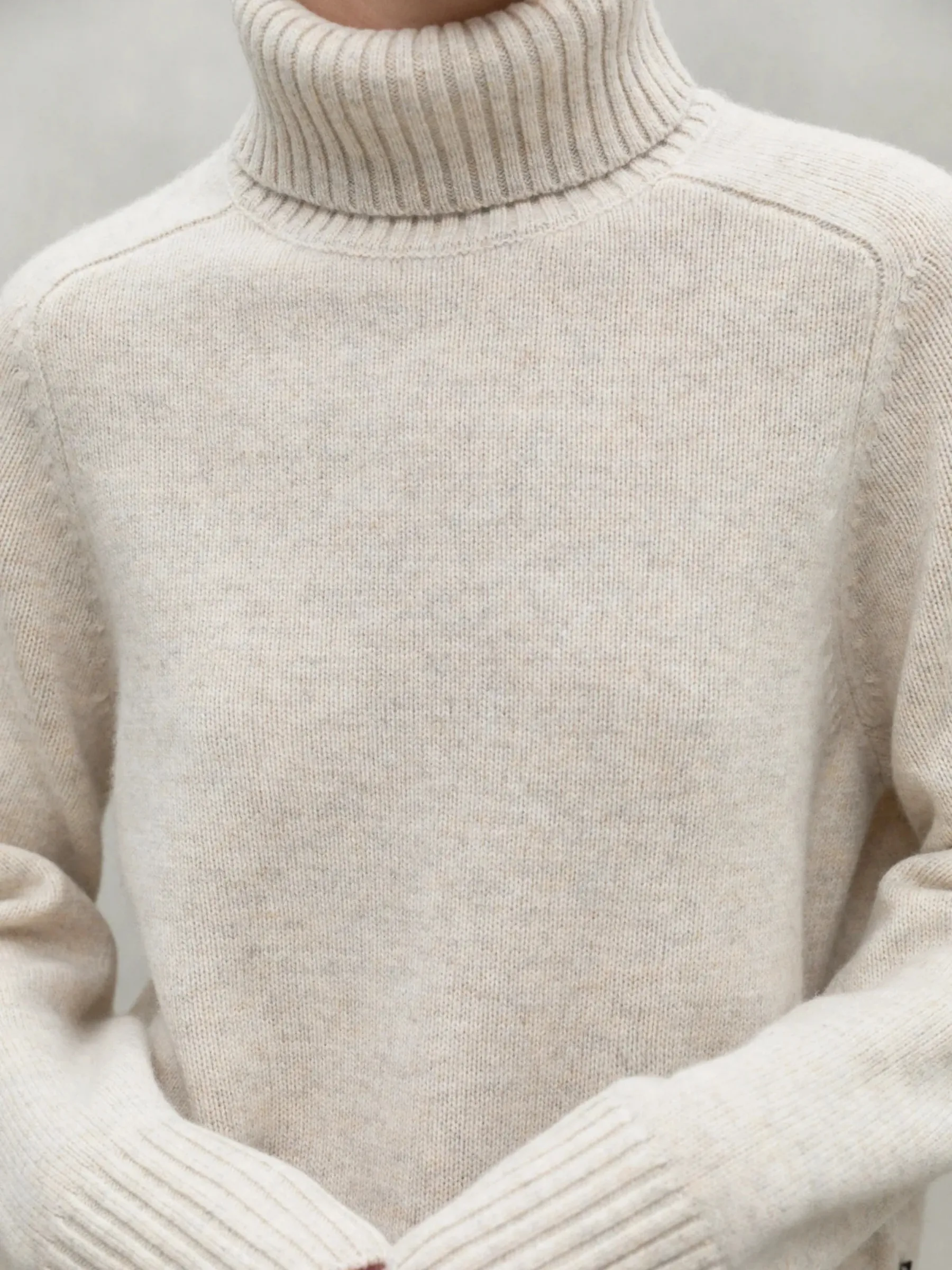 Caqui Beige Woman Knitted Pullover | Ecoalf