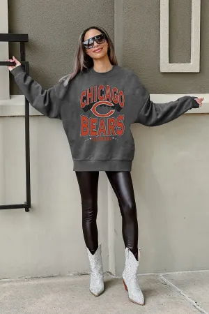 CHICAGO BEARS LONG WEEKEND PREMIUM FLEECE DROP SHOULDER CREWNECK PULLOVER