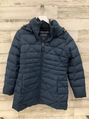 Coat Puffer & Quilted By Lands End In Navy, Size: M