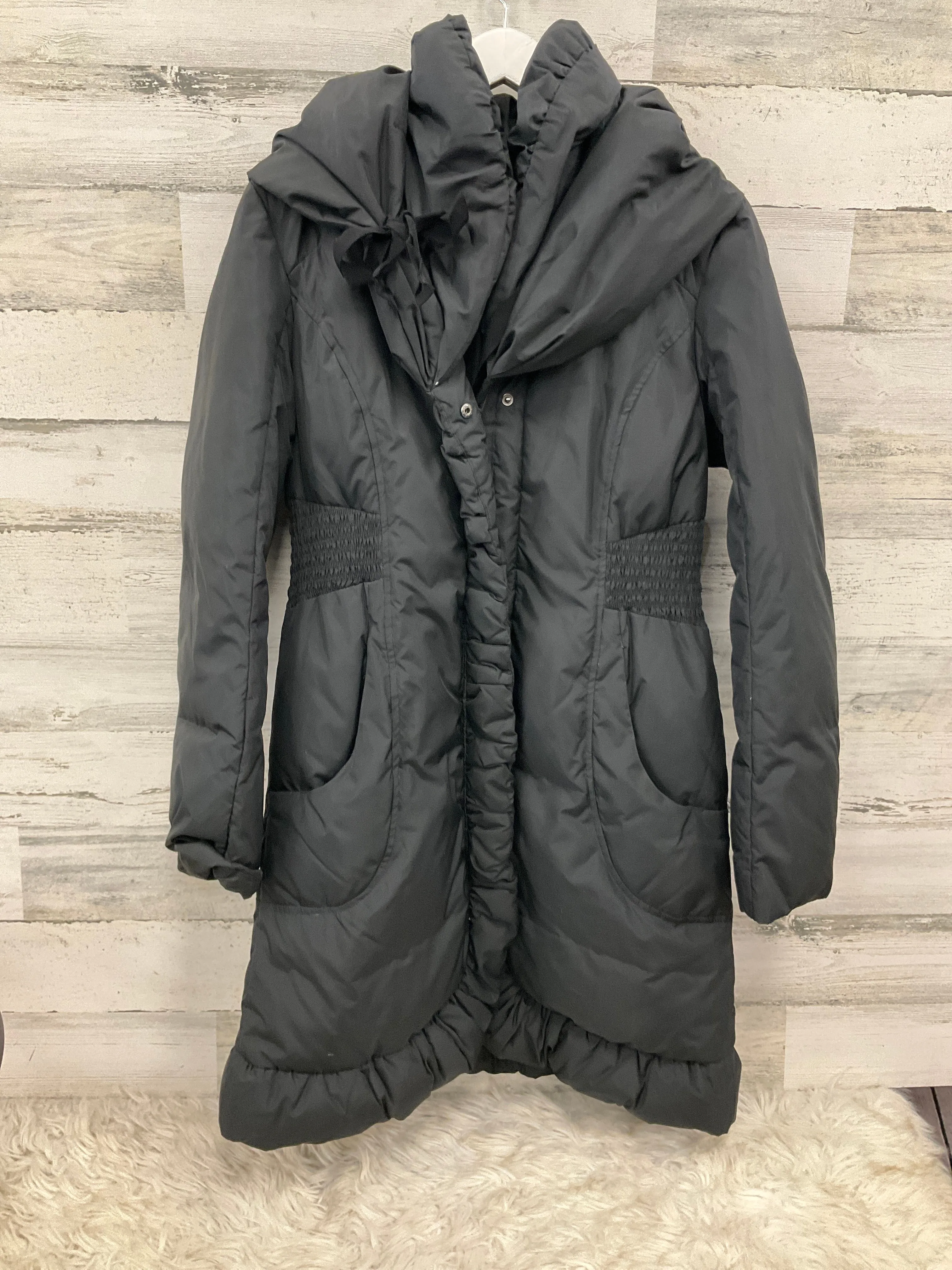 Coat Puffer & Quilted By Tahari By Arthur Levine In Black, Size: M