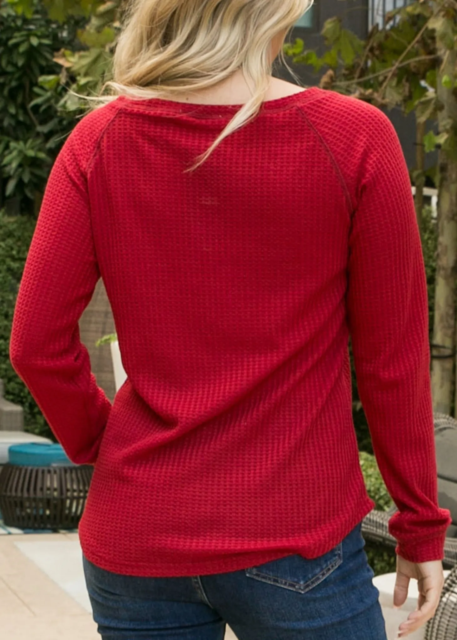 Cross Stitching Textured Pullover