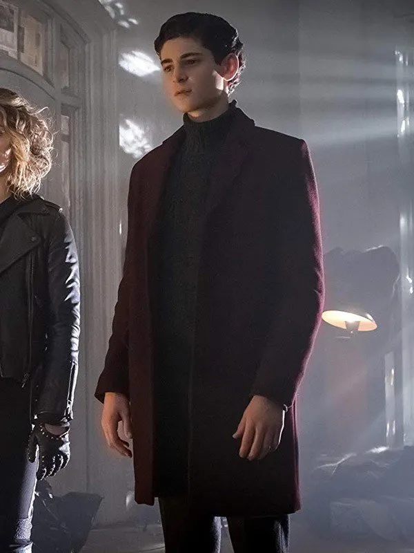 David Mazouz Wool Coat