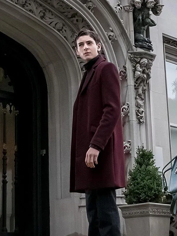 David Mazouz Wool Coat