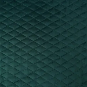 Diamonds Quilted Green Velvet