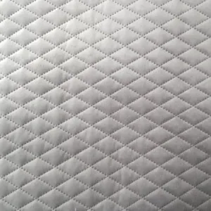 Diamonds Quilted Grey Velvet