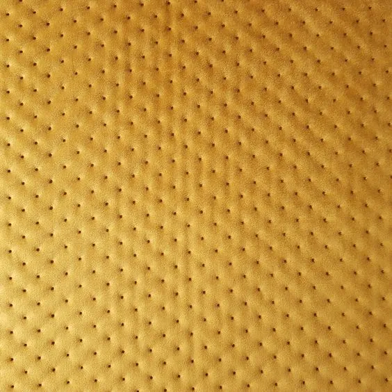 Dotted Quilted Yellow Velvet