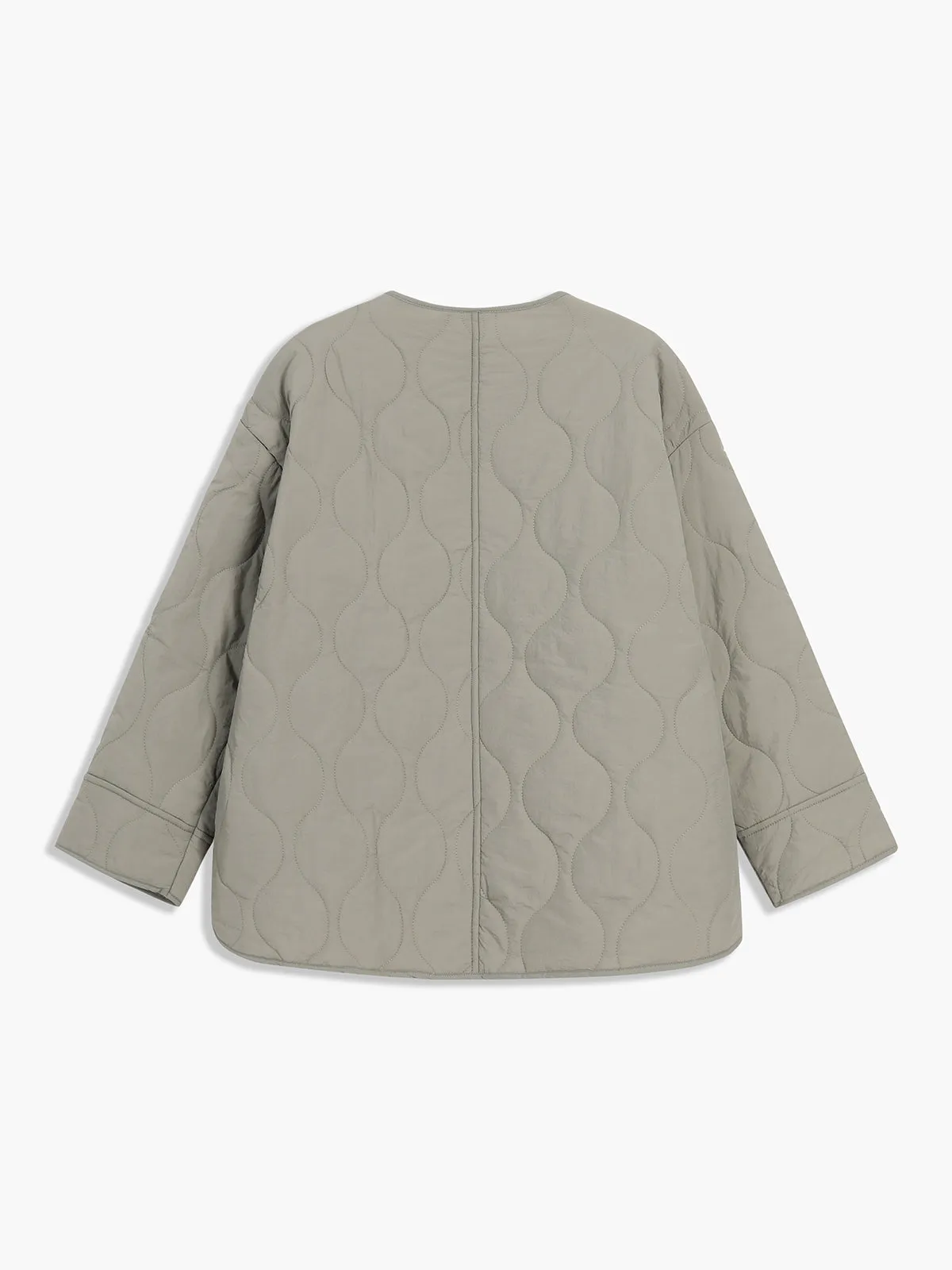 Effortless Quilted Graceful Puffer Coat