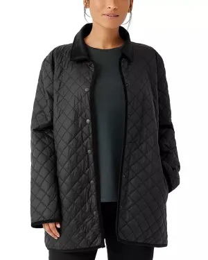 Eileen Fisher Petite Classic Quilted Coat