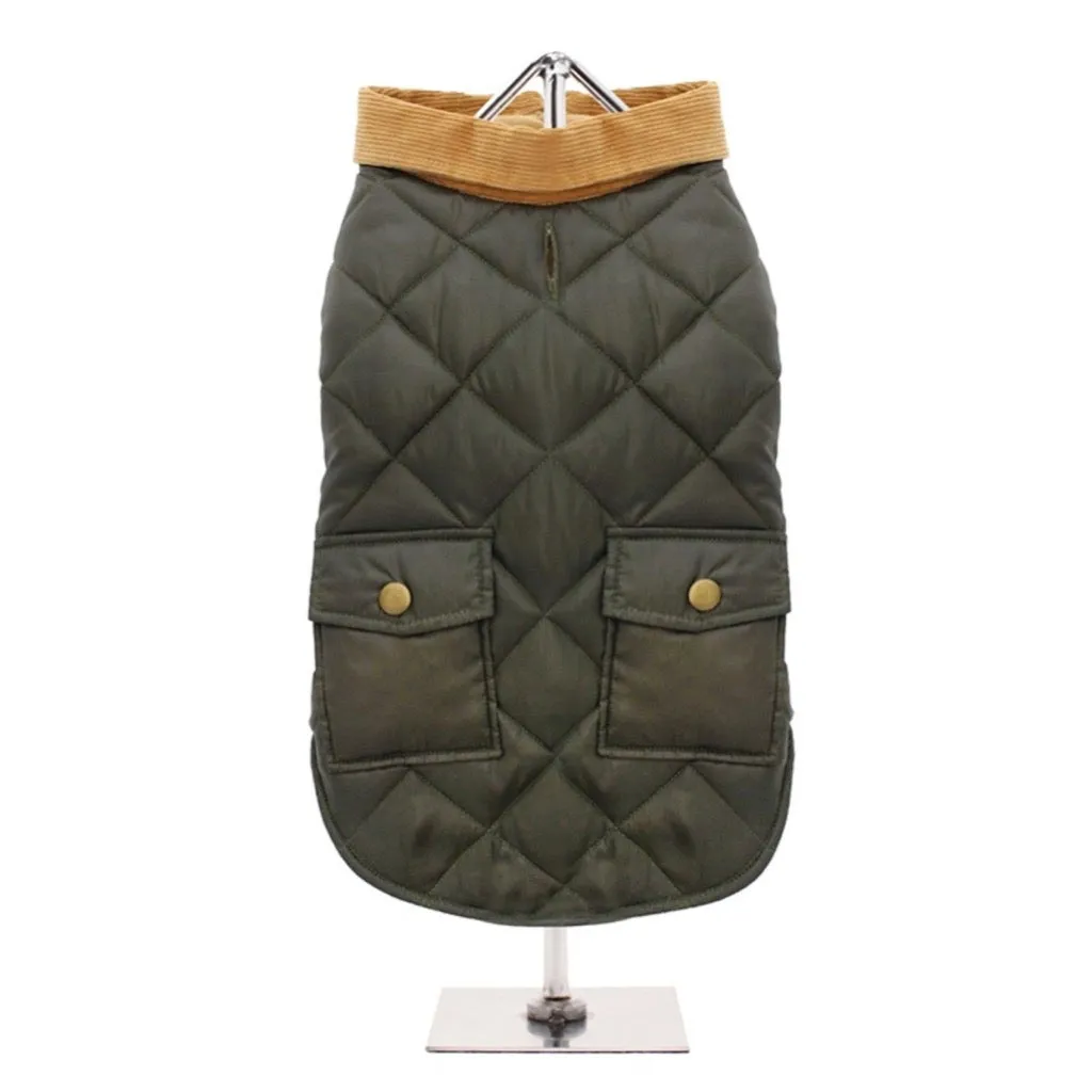 Forest Green Quilted Town & Country Coat