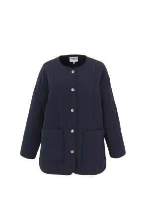 FRNCH Quilted Annae Jacket - Navy