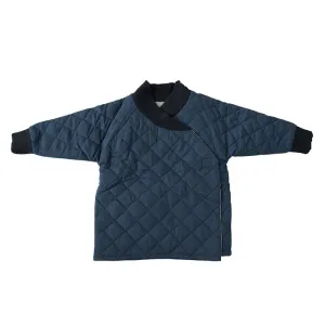 GNOME COAT IN QUILTED NAVY