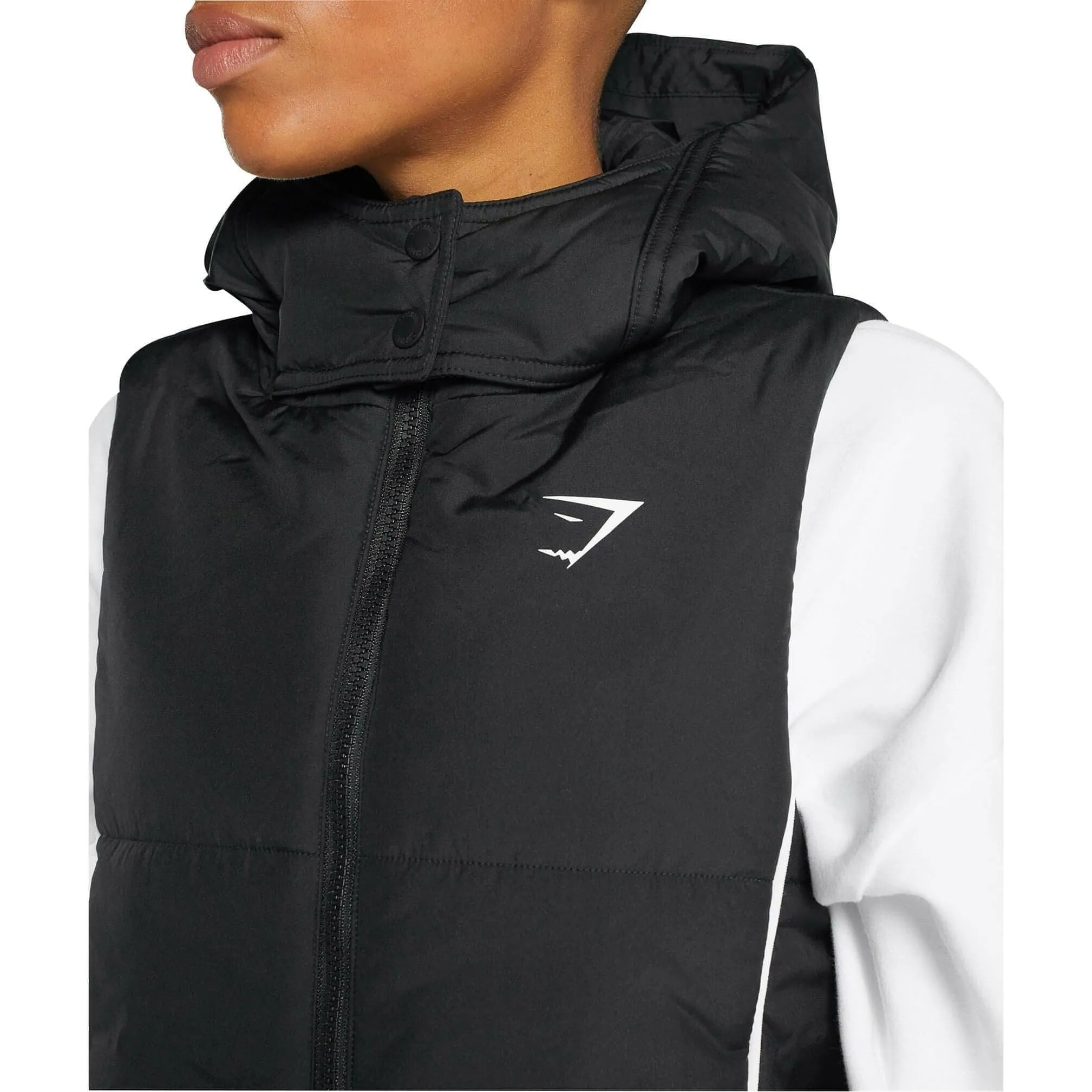 Gymshark Oversized Longline Womens Gilet - Black