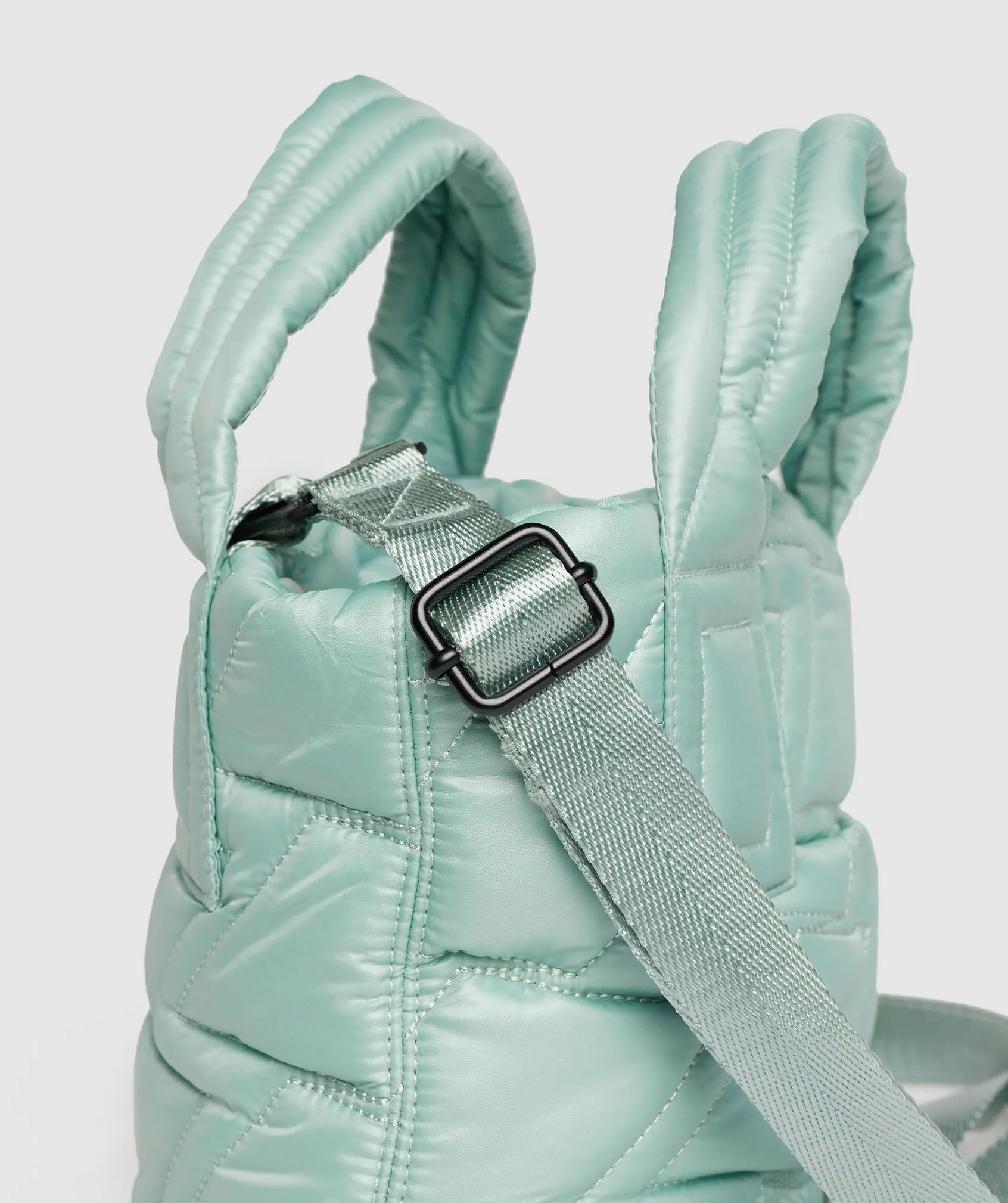 Gymshark Quilted Mini Tote - Frost Teal