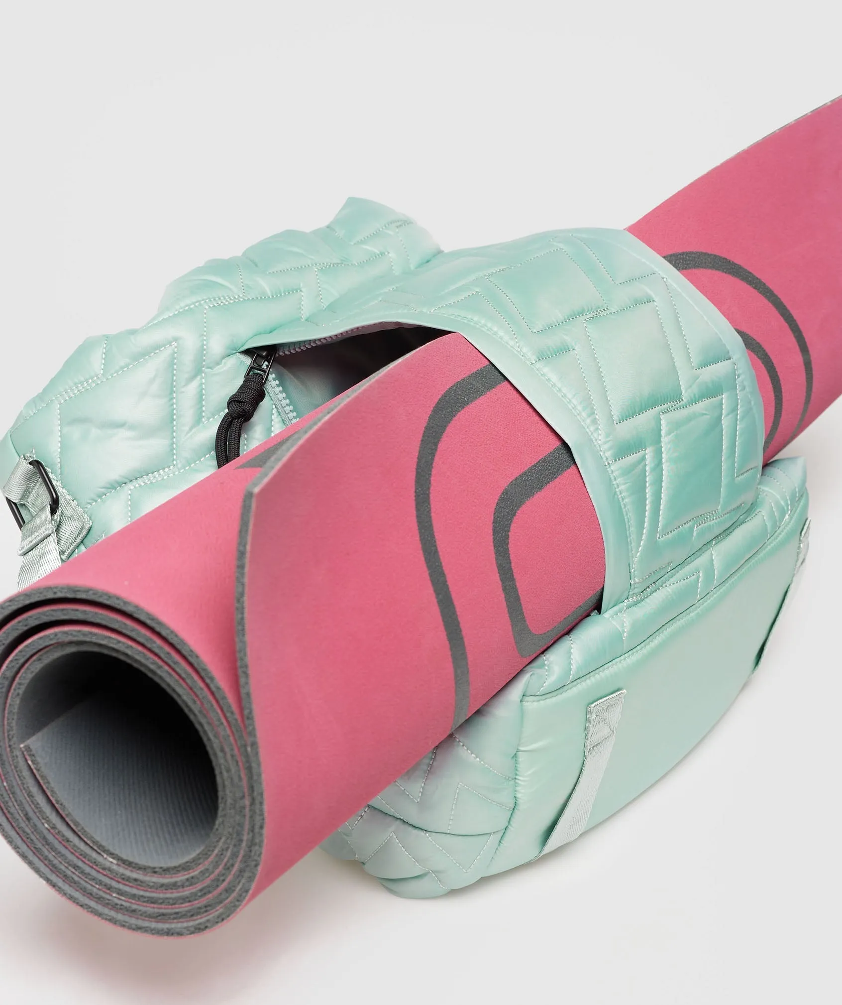 Gymshark Quilted Yoga Tote - Frost Teal