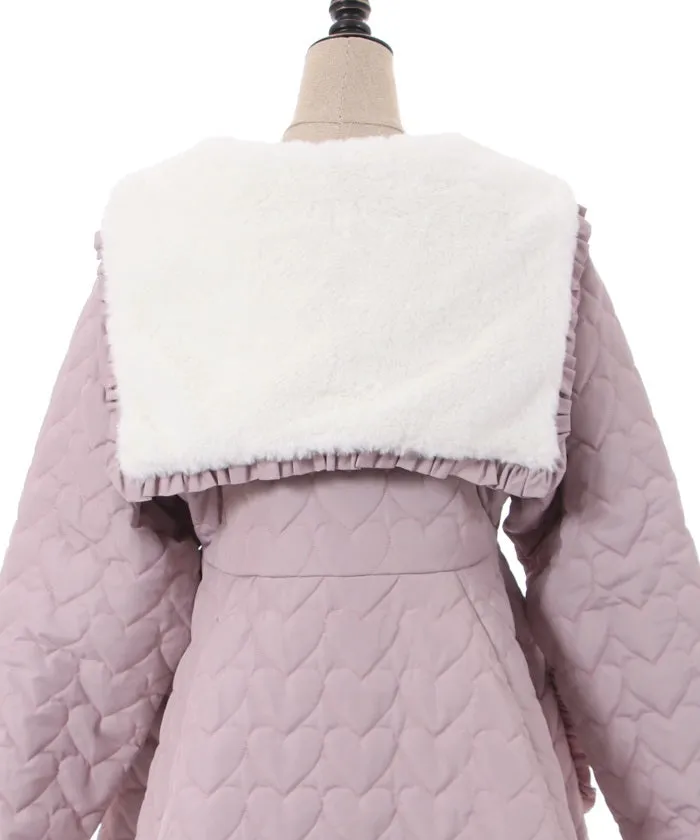 Heart Quilted Coat