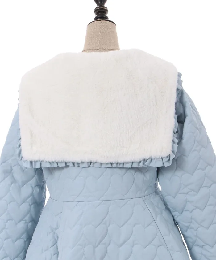 Heart Quilted Coat