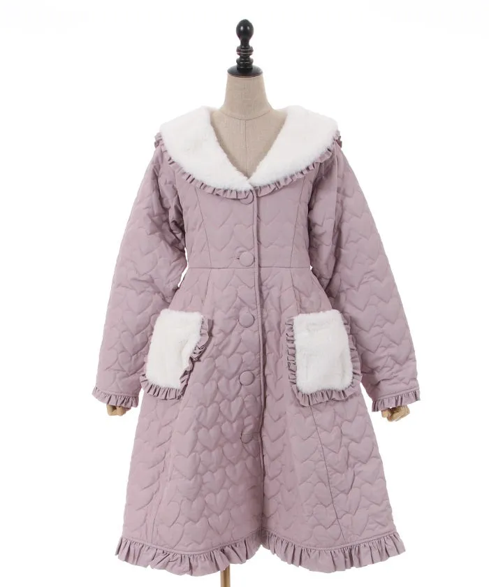 Heart Quilted Coat