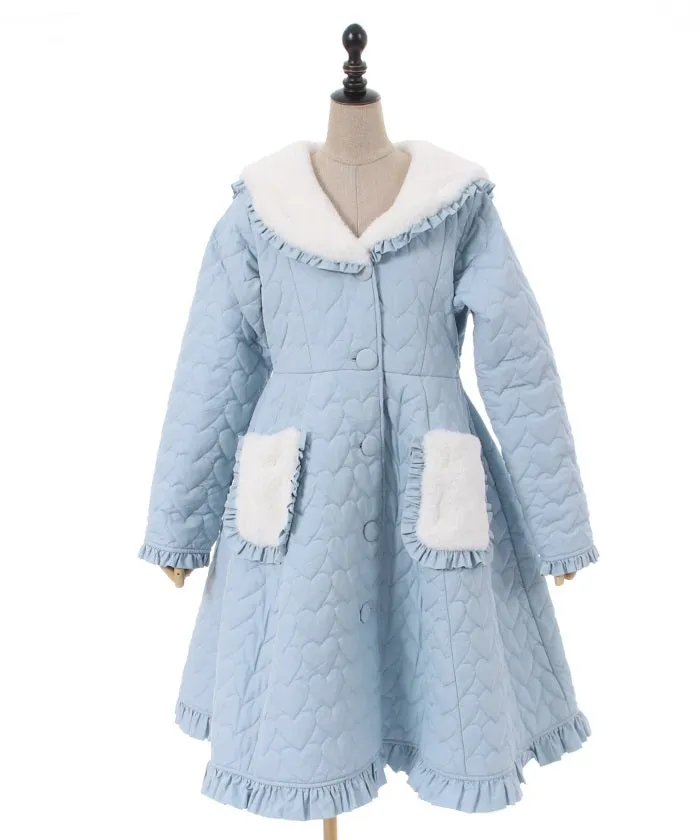 Heart Quilted Coat