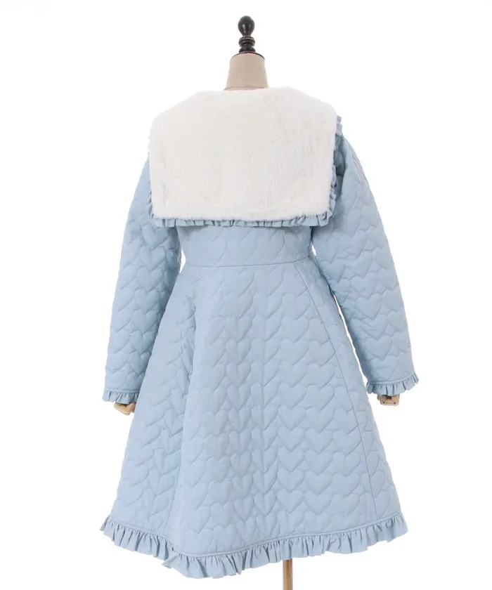 Heart Quilted Coat