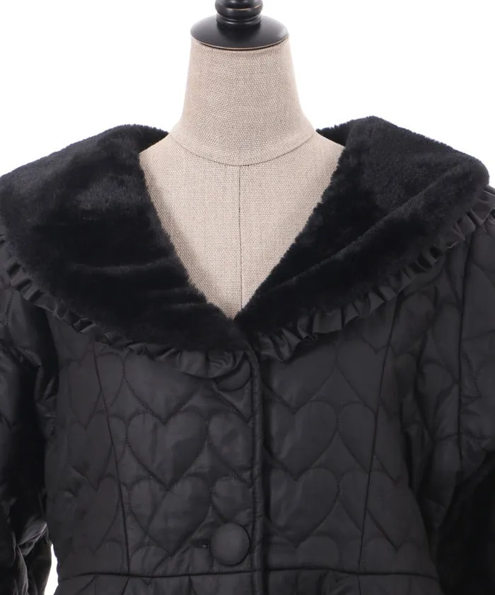 Heart Quilted Coat