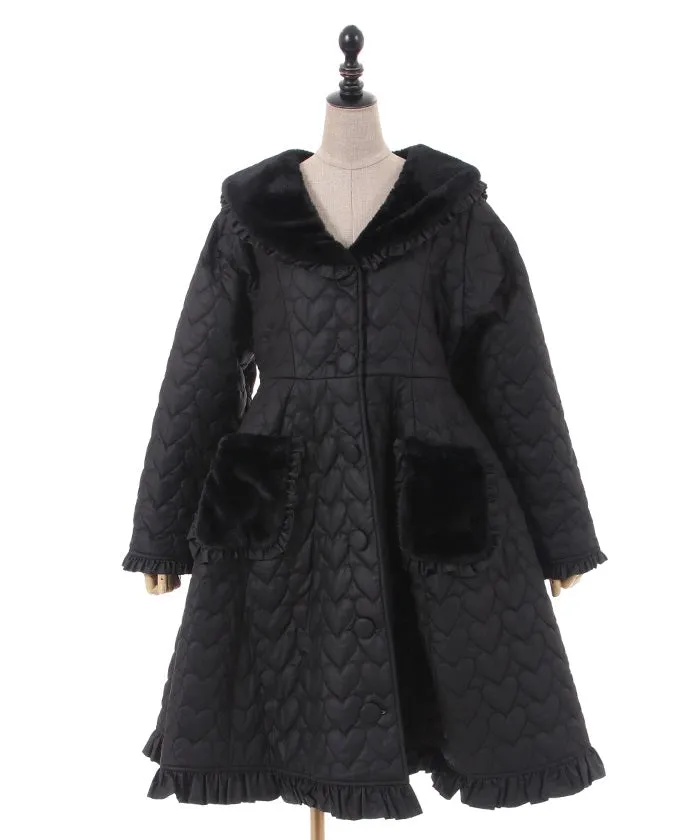 Heart Quilted Coat