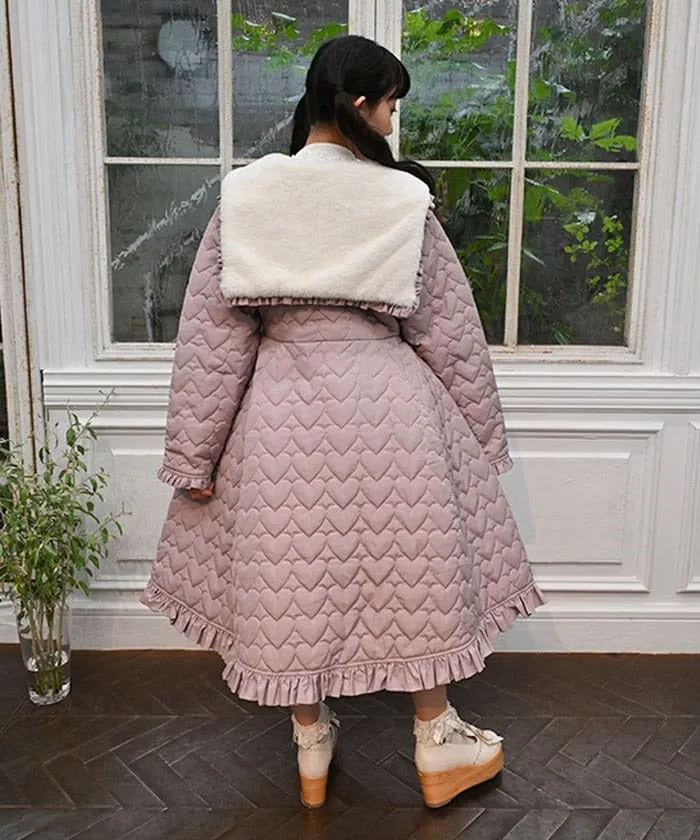 Heart Quilted Coat