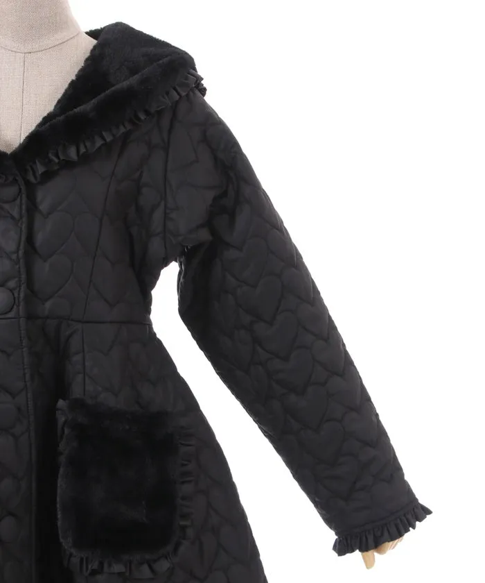 Heart Quilted Coat