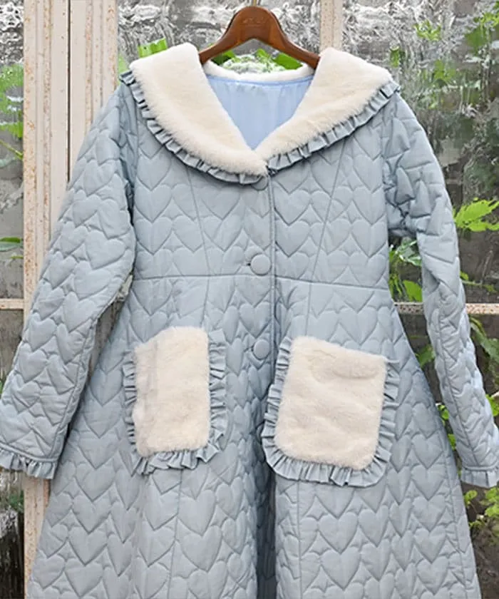 Heart Quilted Coat