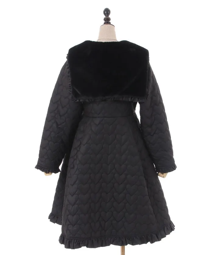 Heart Quilted Coat