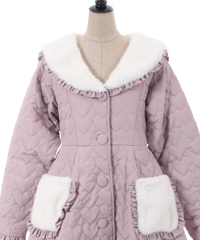 Heart Quilted Coat