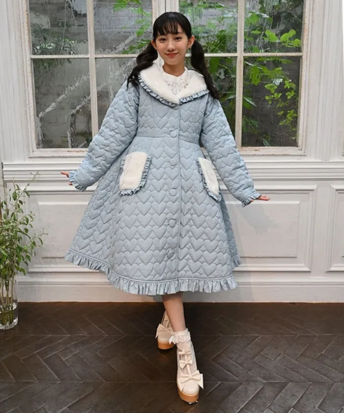 Heart Quilted Coat