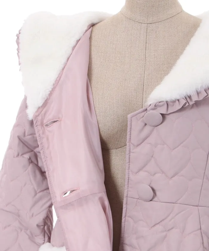 Heart Quilted Coat